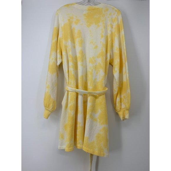 Sincerely Jules for Bandier Yellow Tie Dye Sweatshirt Dress Size M - Picture 6 of 9